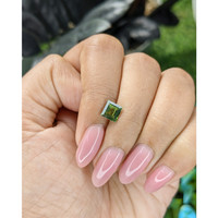 1.22 Ct. Green Sapphire from Madagascar Life Style