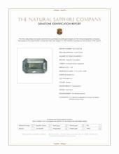 1.18 Ct. Green Sapphire from Montana Scan Report
