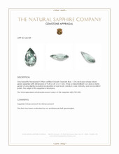 1.24 Ct. Bluish Green Sapphire from Montana Appraisal