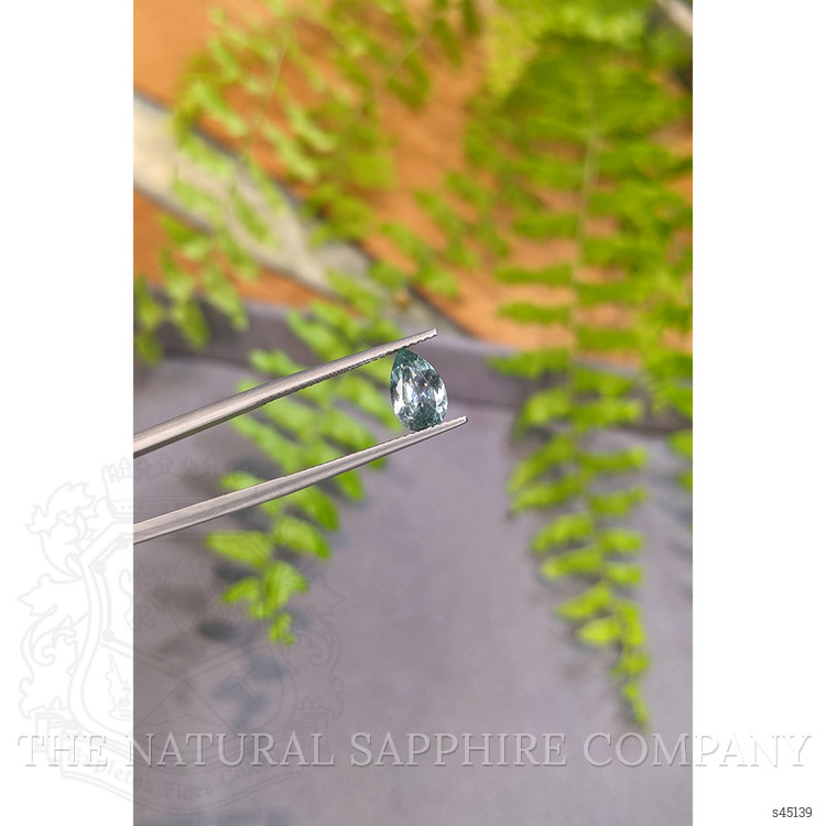 1.24 Ct. Bluish Green Sapphire from Montana
