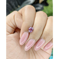 1.05 Ct. Purplish Pink Sapphire from Madagascar Life Style