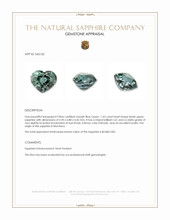 1.43 Ct. Bluish Green Sapphire from Montana Appraisal