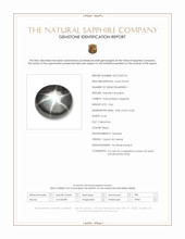 3.66 Ct. Black Star Sapphire from Ceylon (Sri Lanka) Scan Report