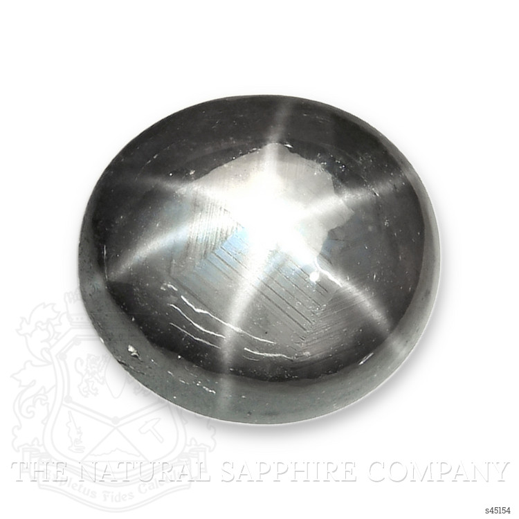 3.66 Ct. Black Star Sapphire from Ceylon (Sri Lanka)
