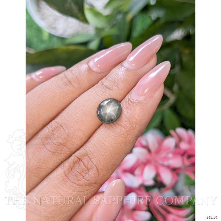 3.66 Ct. Black Star Sapphire from Ceylon (Sri Lanka)
