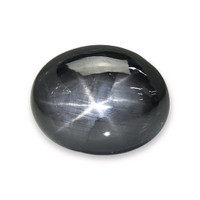11.48 Ct. Black Star Sapphire from Ceylon (Sri Lanka) Video
