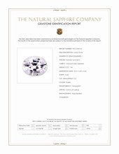 1.66 Ct. Purple Sapphire from Ceylon (Sri Lanka) Scan Report