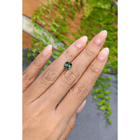 2.20 Ct. Bluish Green Sapphire from Madagascar Life Style