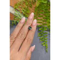 2.20 Ct. Bluish Green Sapphire from Madagascar Life Style