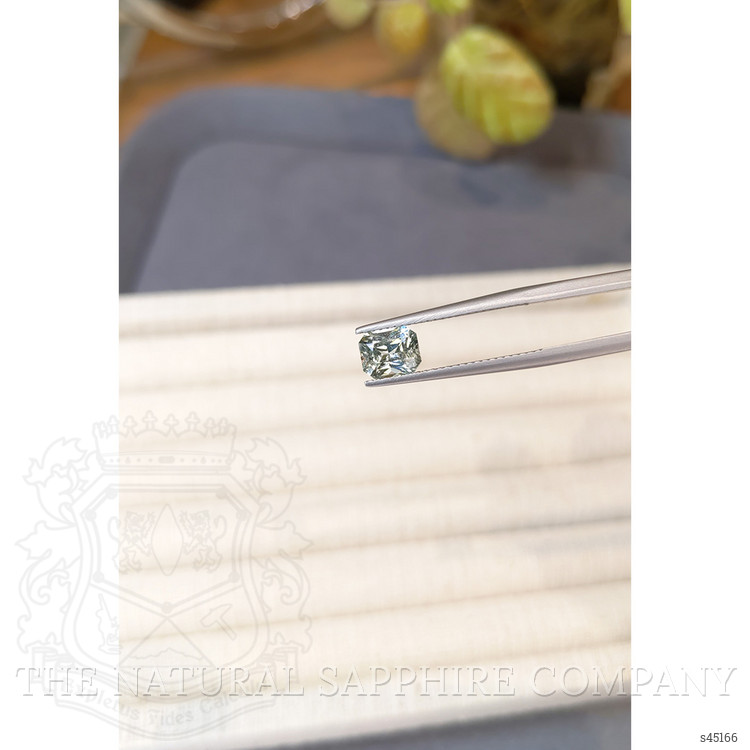 1.51 Ct. Bluish Green Sapphire from Ceylon (Sri Lanka)