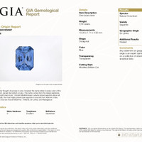 3.54 Ct. Blue Sapphire from Ceylon (Sri Lanka) Scan Report