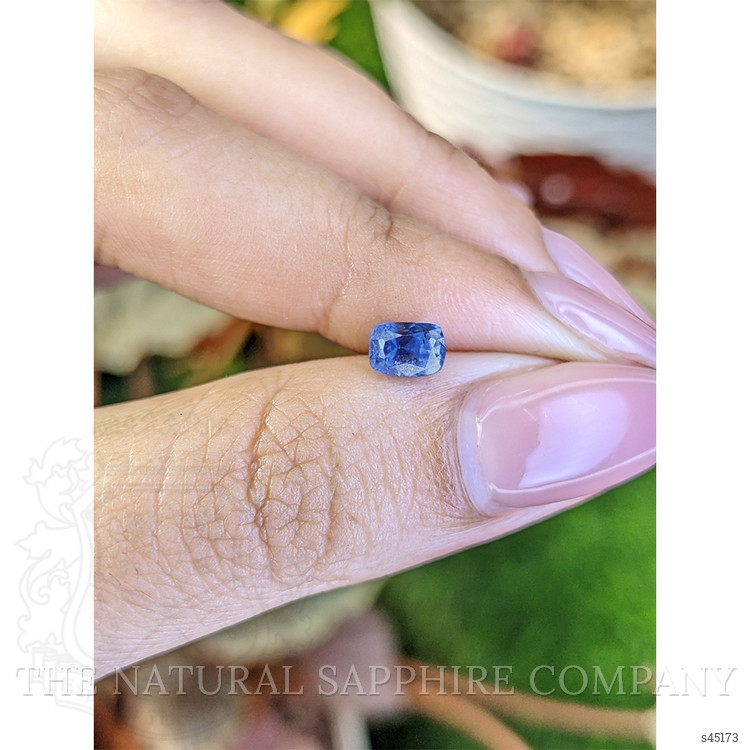 0.87 Ct. Blue Sapphire from Ceylon (Sri Lanka)
