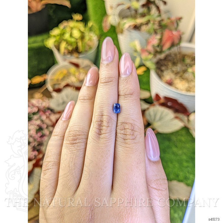 0.87 Ct. Blue Sapphire from Ceylon (Sri Lanka)