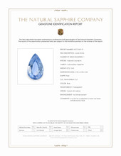 0.60 Ct. Blue Sapphire from Ceylon (Sri Lanka) Scan Report