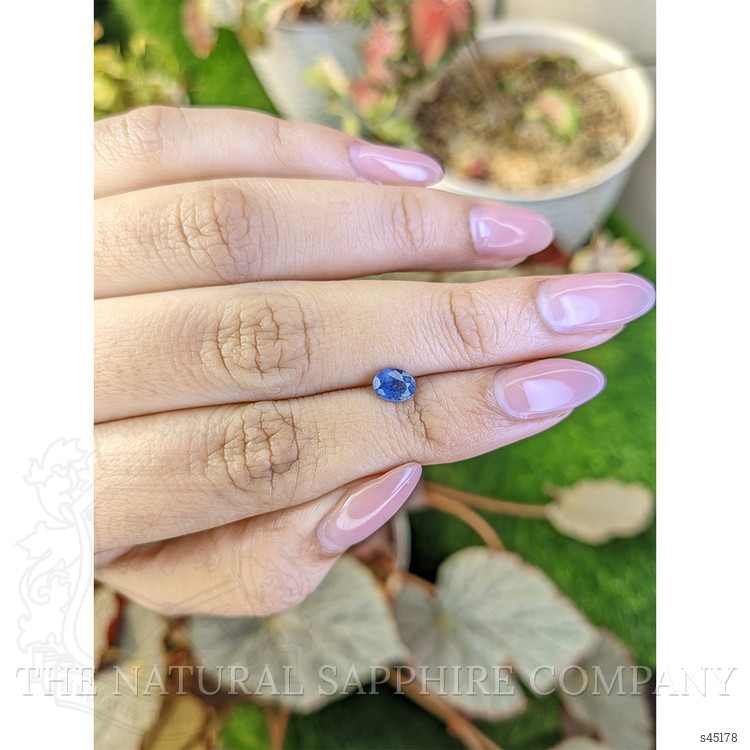 0.69 Ct. Blue Sapphire from Ceylon (Sri Lanka)
