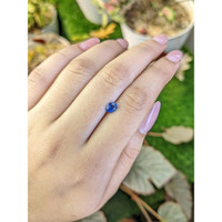 0.69 Ct. Blue Sapphire from Ceylon (Sri Lanka) Life Style