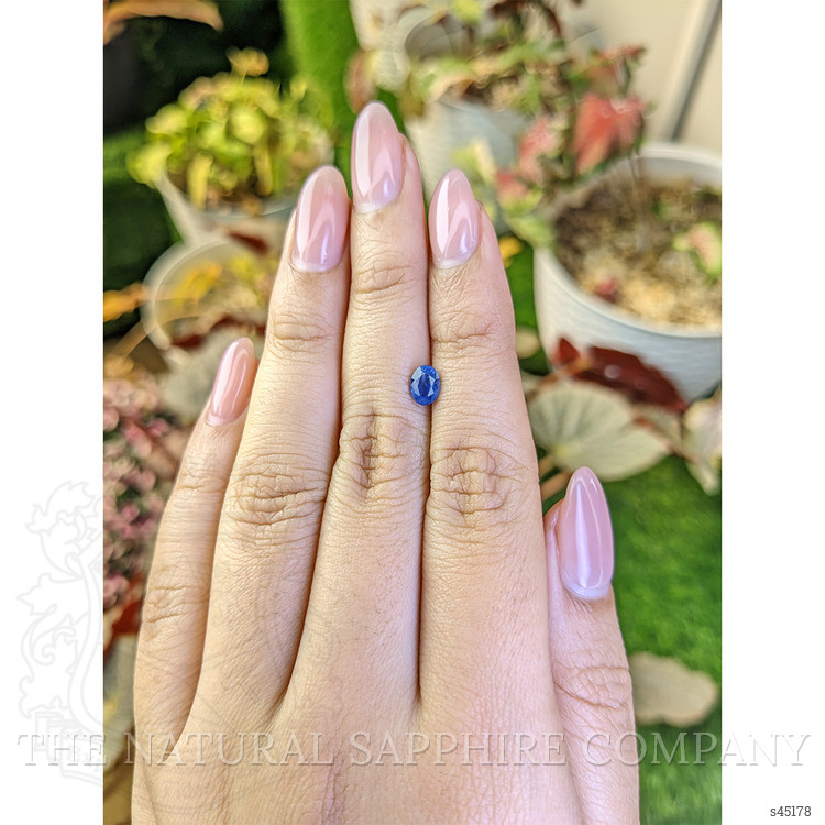 0.69 Ct. Blue Sapphire from Ceylon (Sri Lanka)