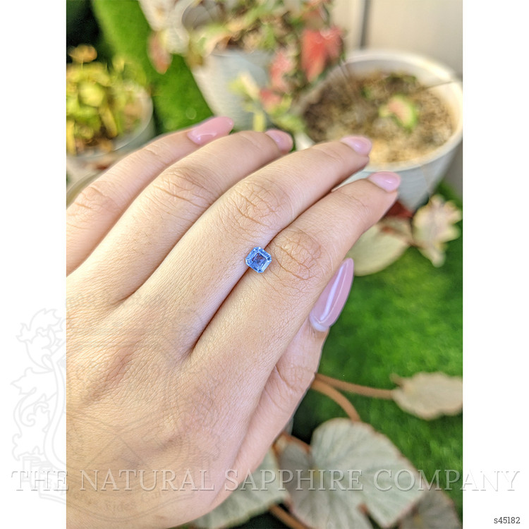 0.71 Ct. Blue Sapphire from Ceylon (Sri Lanka)