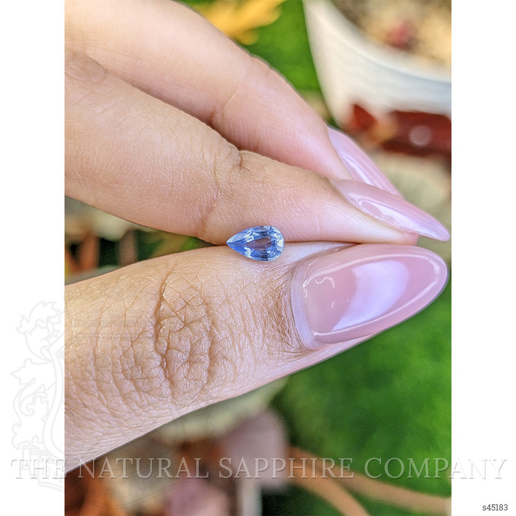 0.44 Ct. Blue Sapphire from Ceylon (Sri Lanka)