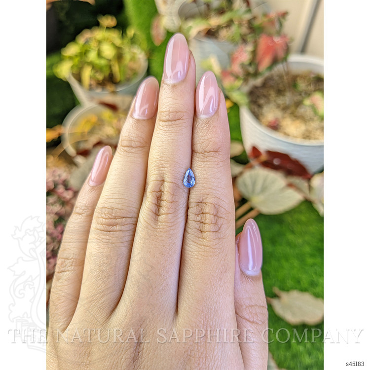 0.44 Ct. Blue Sapphire from Ceylon (Sri Lanka)