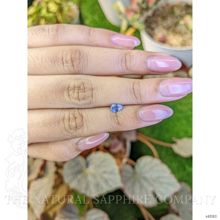 0.44 Ct. Blue Sapphire from Ceylon (Sri Lanka)