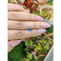 0.69 Ct. Blue Sapphire from Ceylon (Sri Lanka) Life Style