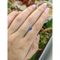 0.69 Ct. Blue Sapphire from Ceylon (Sri Lanka) Life Style