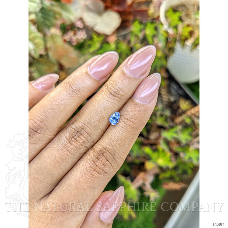0.67 Ct. Blue Sapphire from Ceylon (Sri Lanka)