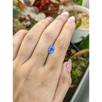 1.38 Ct. Blue Sapphire from Ceylon (Sri Lanka) Life Style