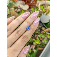 1.38 Ct. Blue Sapphire from Ceylon (Sri Lanka) Life Style