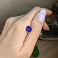 4.03 Ct. Purple Sapphire from Ceylon (Sri Lanka) Life Style