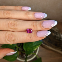 2.54 Ct. Purplish Pink Sapphire from Ceylon (Sri Lanka) Life Style