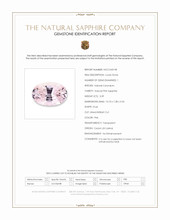 3.39 Ct. Pink Sapphire from Ceylon (Sri Lanka) Scan Report