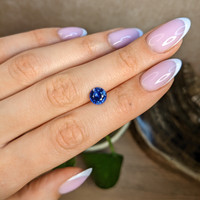2.01 Ct. Blue Sapphire from Ceylon (Sri Lanka) Life Style