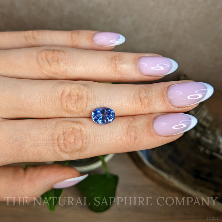3.80 Ct. Blue Sapphire from Ceylon (Sri Lanka)