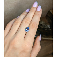 3.80 Ct. Blue Sapphire from Ceylon (Sri Lanka) Life Style