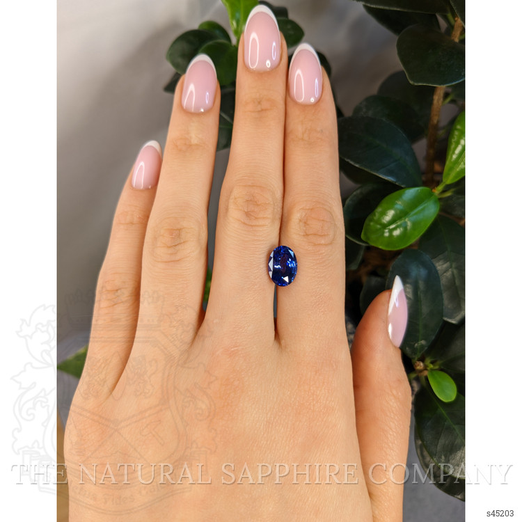 3.85 Ct. Blue Sapphire from Ceylon (Sri Lanka)
