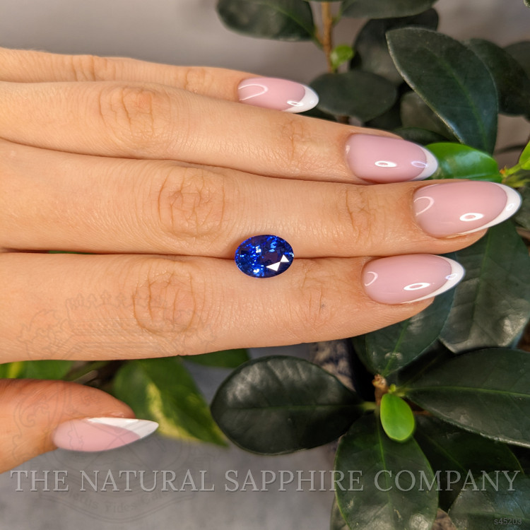 3.85 Ct. Blue Sapphire from Ceylon (Sri Lanka)