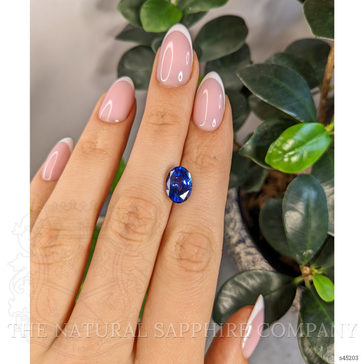 3.85 Ct. Blue Sapphire from Ceylon (Sri Lanka)