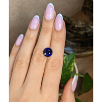 6.04 Ct. Blue Sapphire from Madagascar Life Style