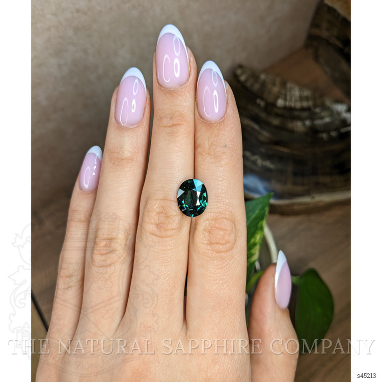 6.03 Ct. Bluish Green Sapphire from Madagascar