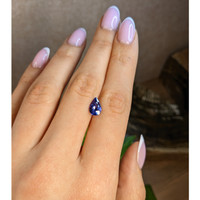 2.03 Ct. Purplish Blue Sapphire from Ceylon (Sri Lanka) Life Style