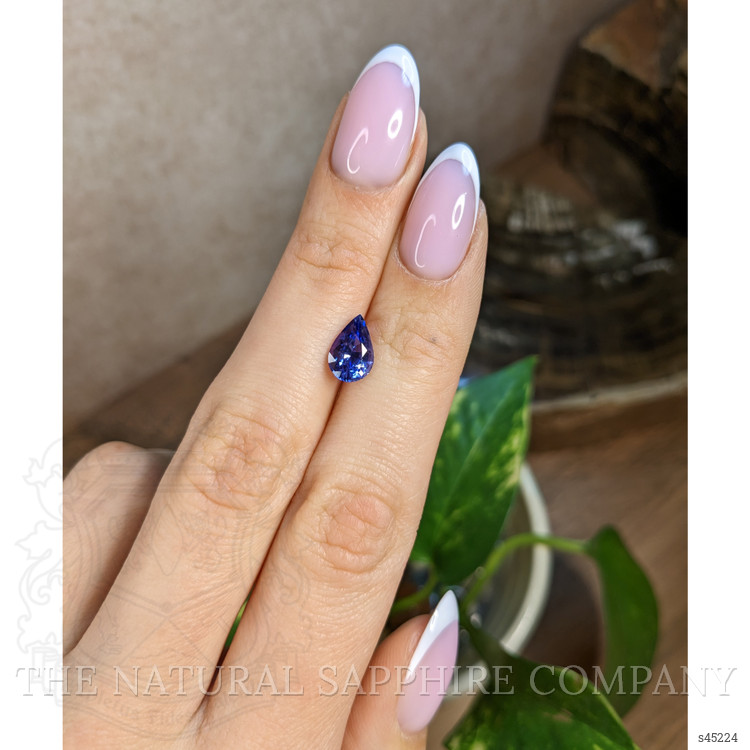 2.03 Ct. Purplish Blue Sapphire from Ceylon (Sri Lanka)
