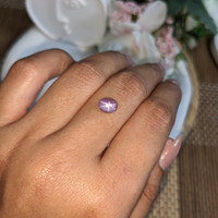 1.33 Ct. Purple Star Sapphire from Ceylon (Sri Lanka) Life Style