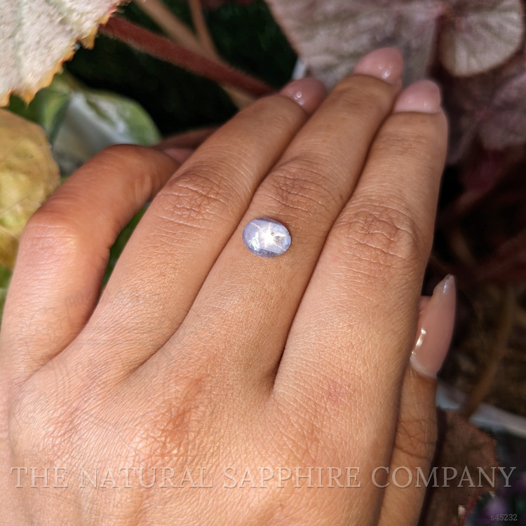 1.91 Ct. Greyish Blue Star Sapphire from Ceylon (Sri Lanka)
