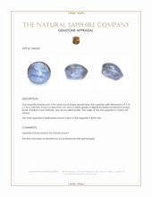 2.94 Ct. Greyish Blue Star Sapphire from Ceylon (Sri Lanka) Appraisal