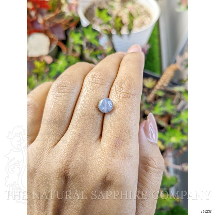 2.94 Ct. Greyish Blue Star Sapphire from Ceylon (Sri Lanka)
