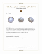 2.35 Ct. Purple Star Sapphire from Ceylon (Sri Lanka) Appraisal