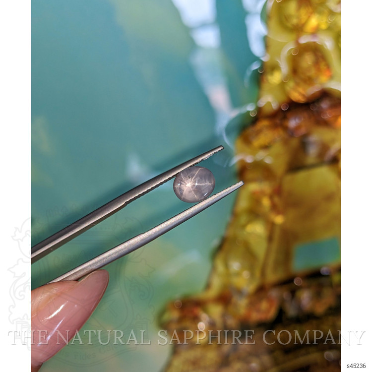 2.11 Ct. Bluish Grey Star Sapphire from Ceylon (Sri Lanka)