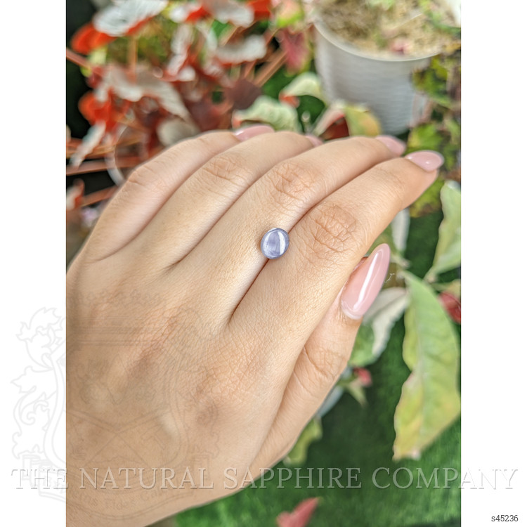2.11 Ct. Bluish Grey Star Sapphire from Ceylon (Sri Lanka)